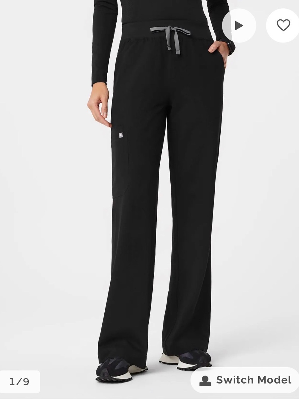 Figs Isabel high rise scrubs